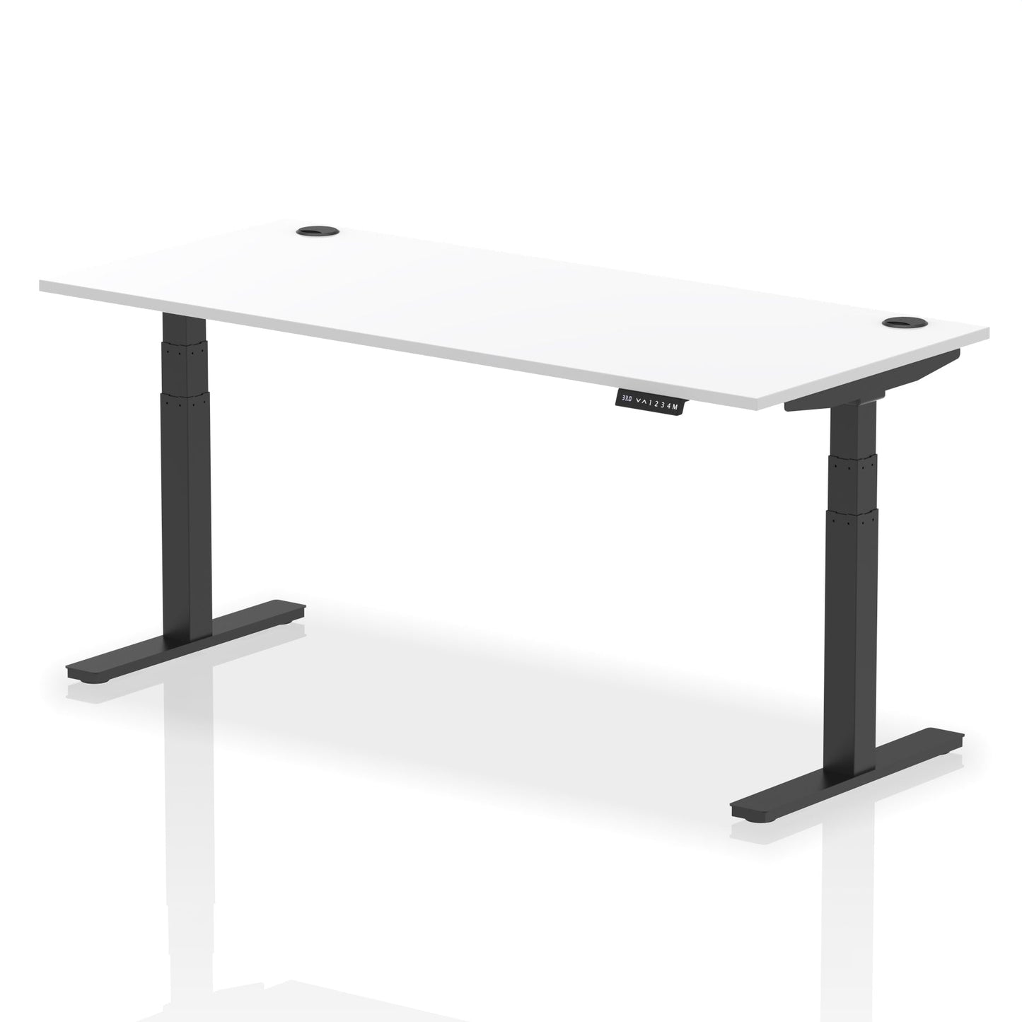Air Height Adjustable Desk With Cable Ports and Memory Height Settings