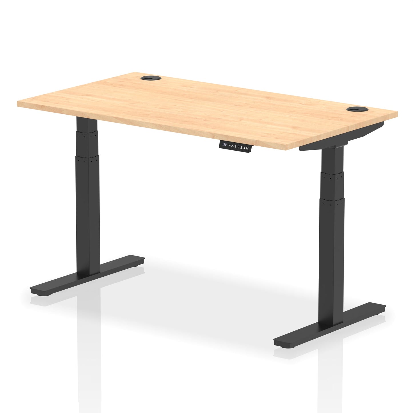 Air Height Adjustable Desk With Cable Ports and Memory Height Settings