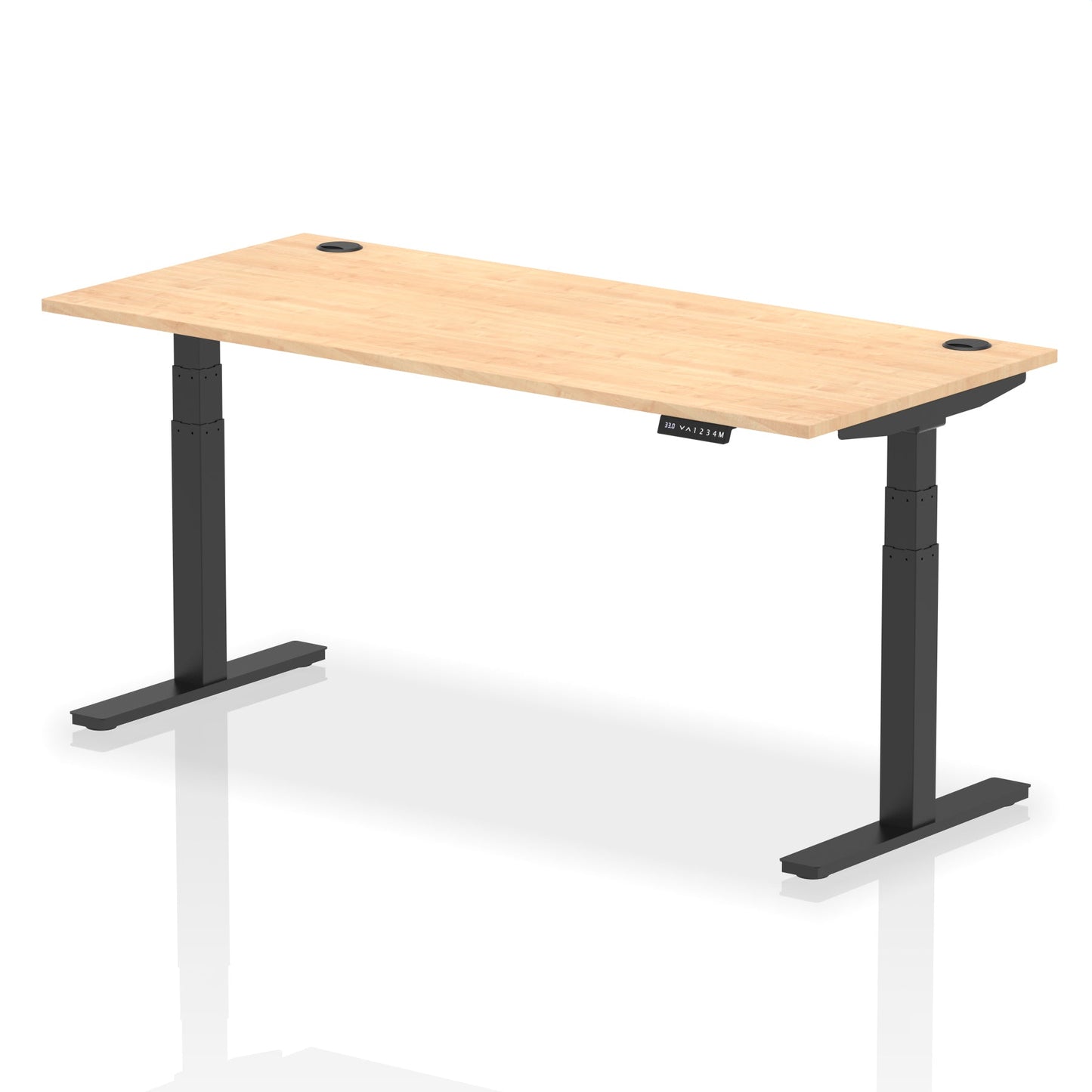 Air Height Adjustable Desk With Cable Ports and Memory Height Settings