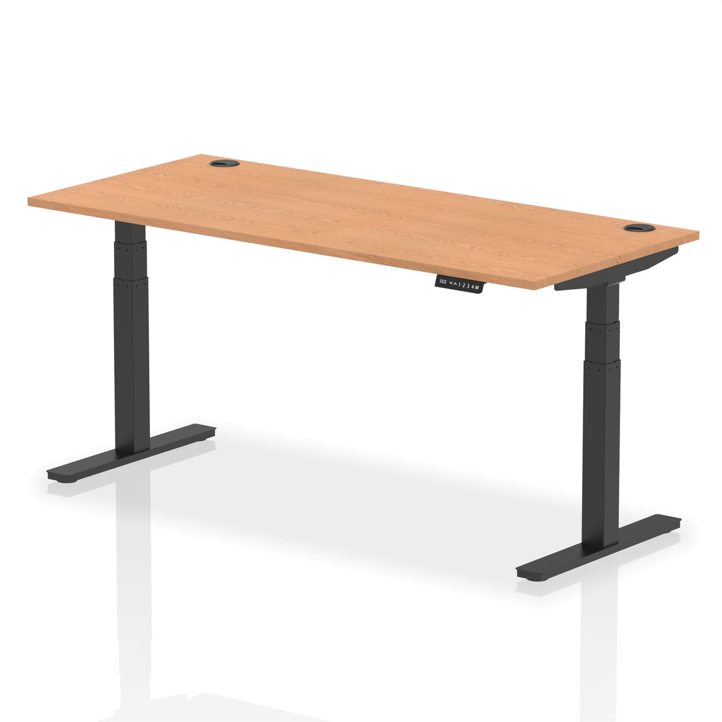 Air Height Adjustable Desk With Cable Ports and Memory Height Settings