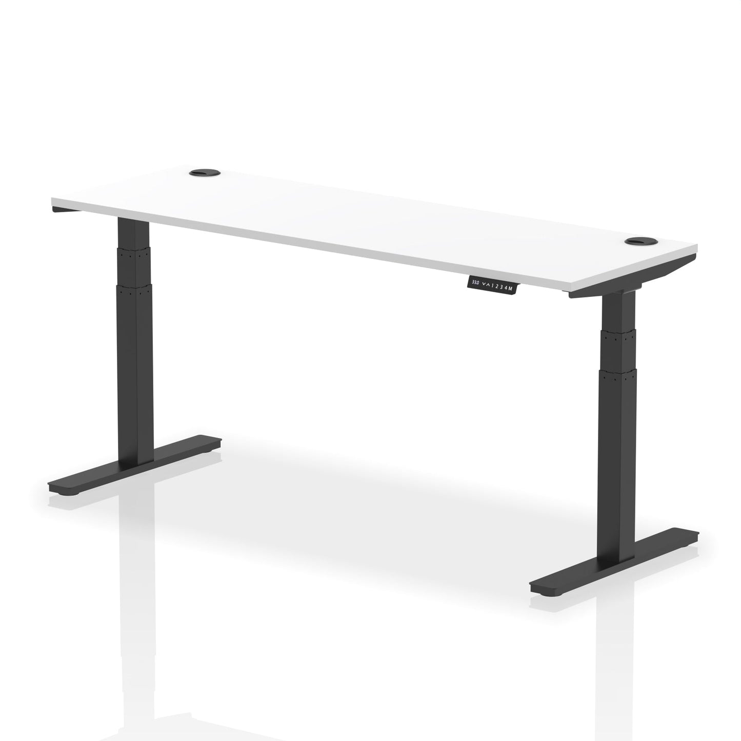 Air Height Adjustable Slimline Desk With Height Limit Settings