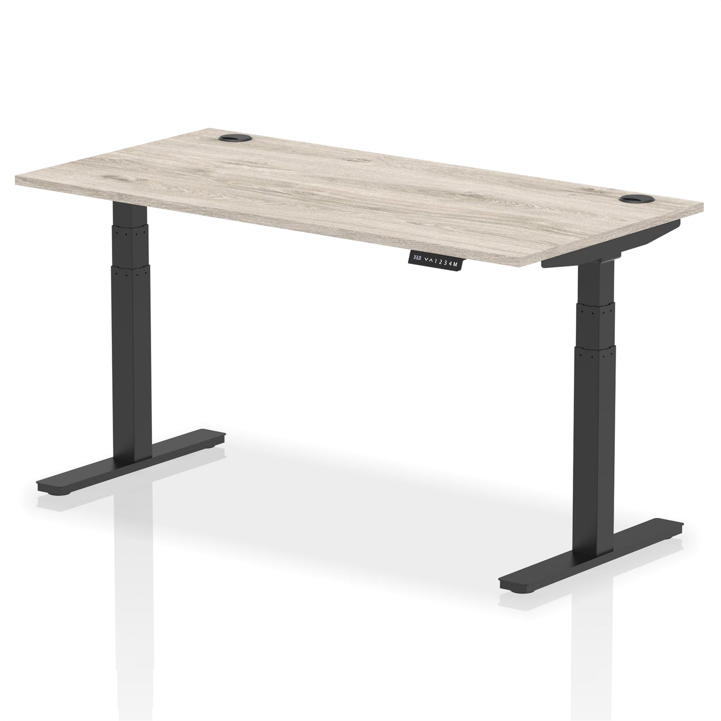 Air Height Adjustable Desk With Cable Ports and Memory Height Settings