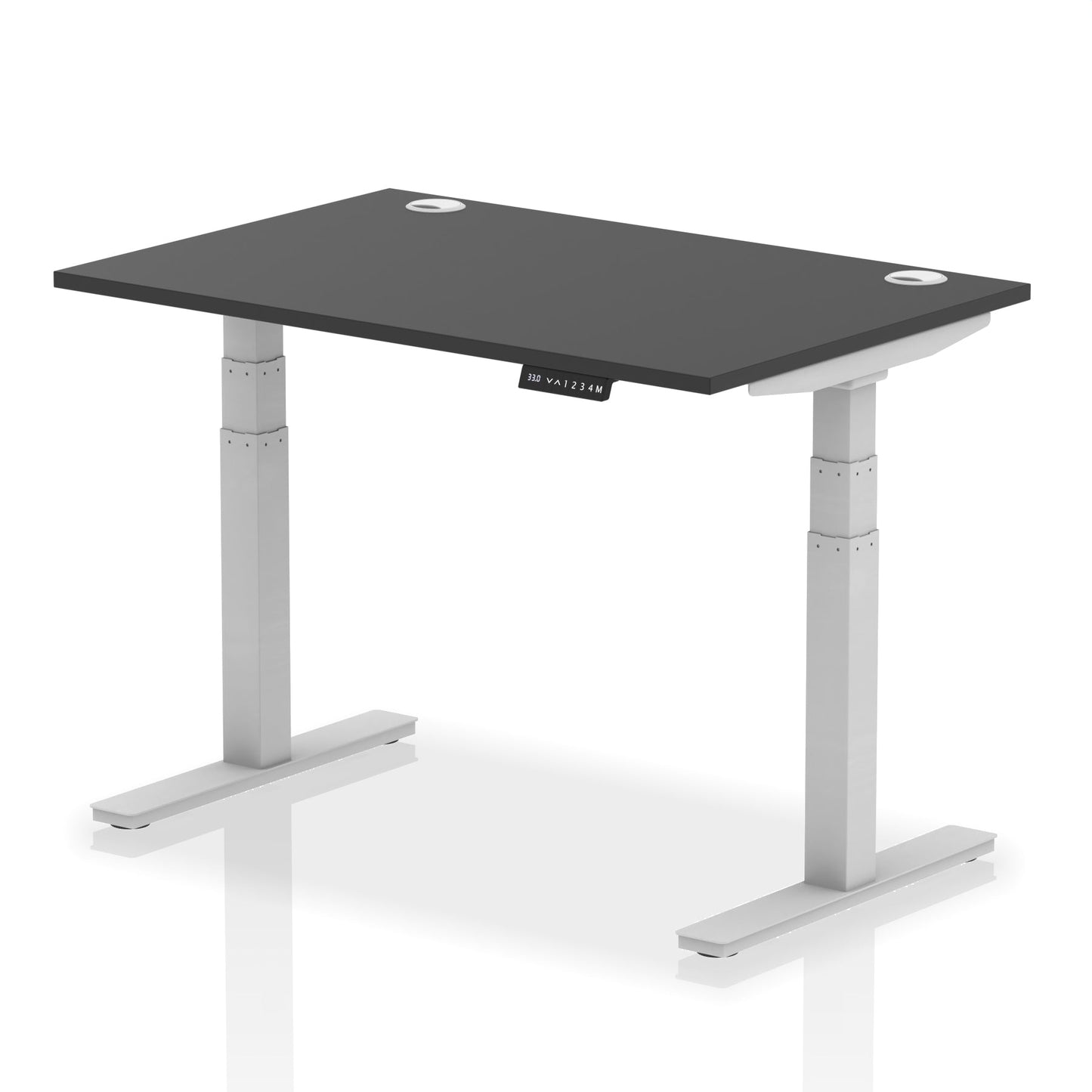 Air Height Adjustable Desk With Cable Ports and Memory Height Settings