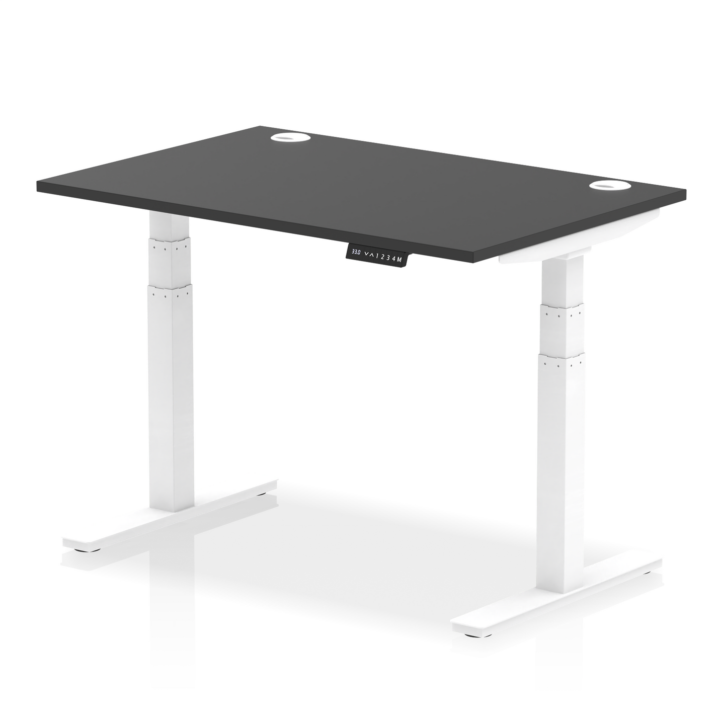 Air Height Adjustable Desk With Cable Ports and Memory Height Settings