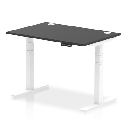 Air Height Adjustable Desk With Cable Ports and Memory Height Settings