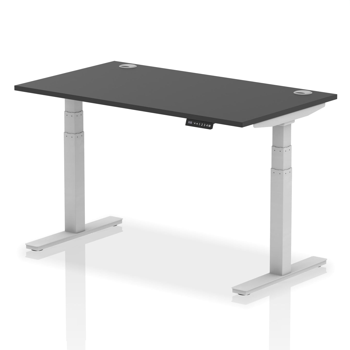 Air Height Adjustable Desk With Cable Ports and Memory Height Settings