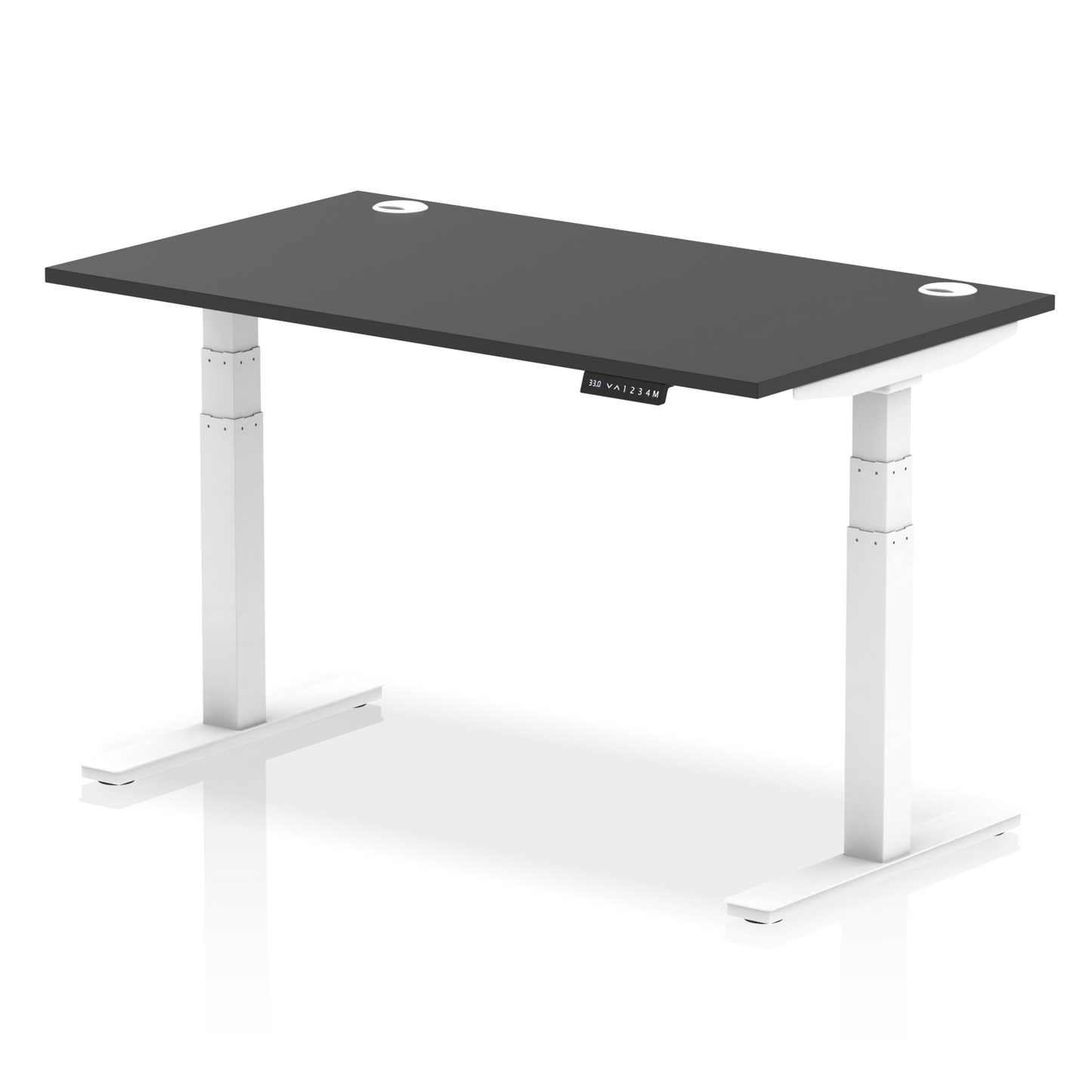 Air Height Adjustable Desk With Cable Ports and Memory Height Settings
