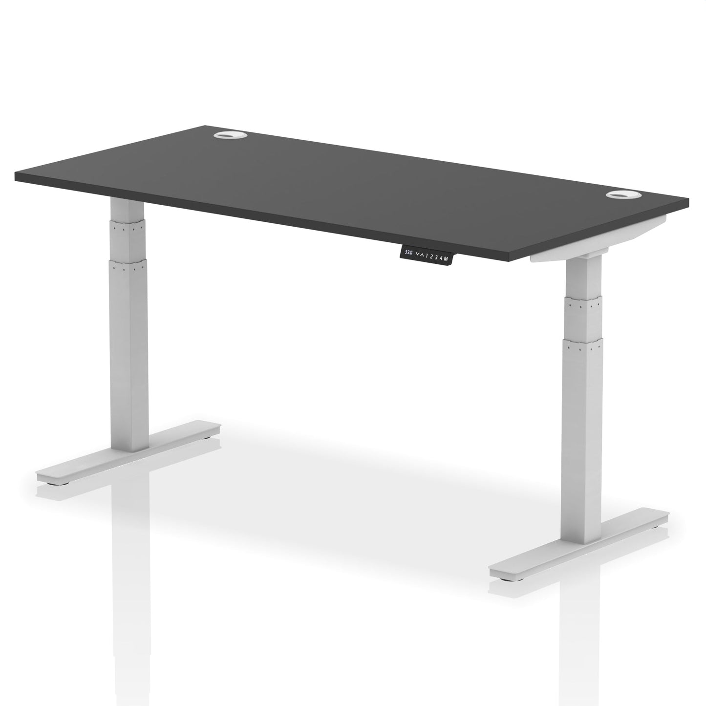 Air Height Adjustable Desk With Cable Ports and Memory Height Settings