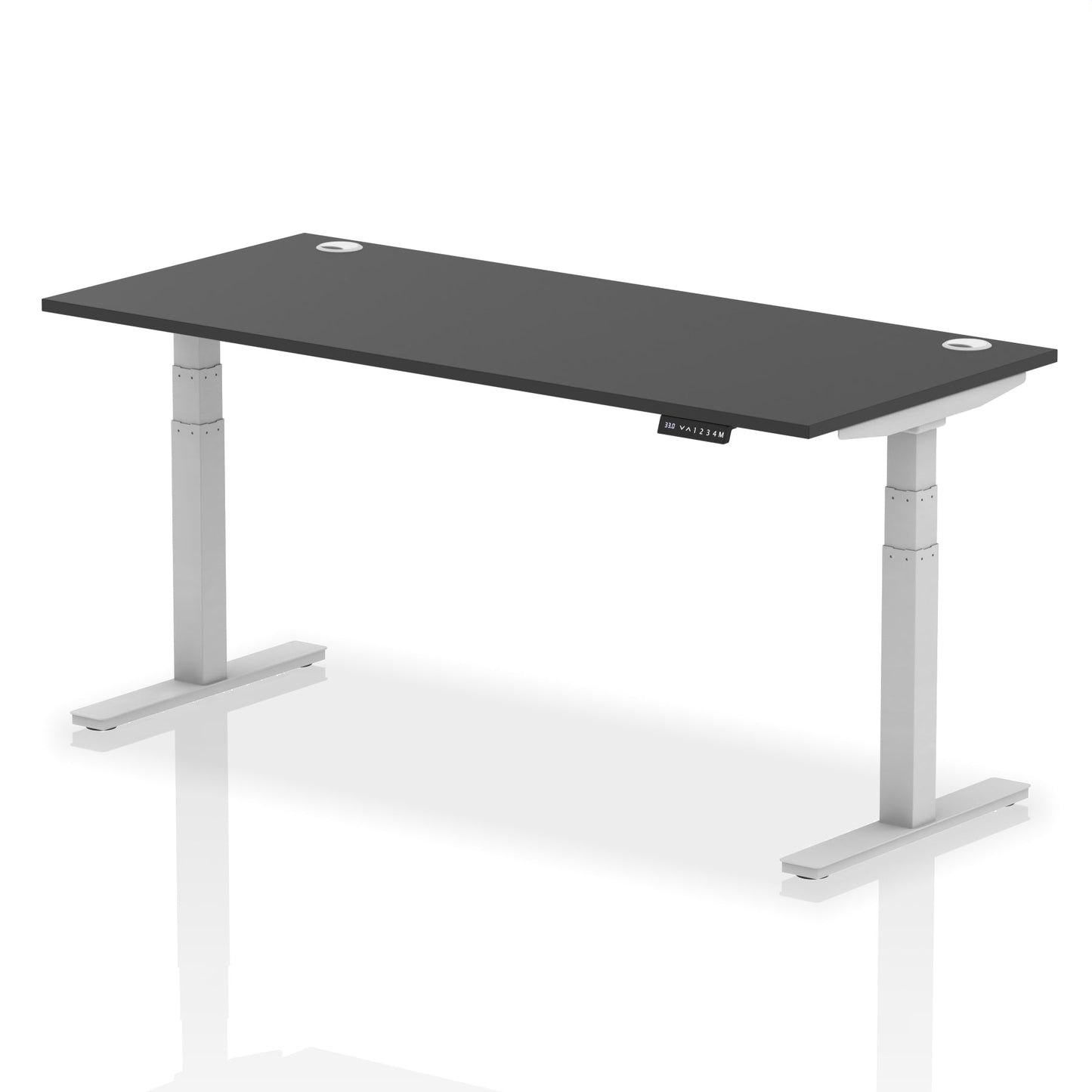 Air Height Adjustable Desk With Cable Ports and Memory Height Settings