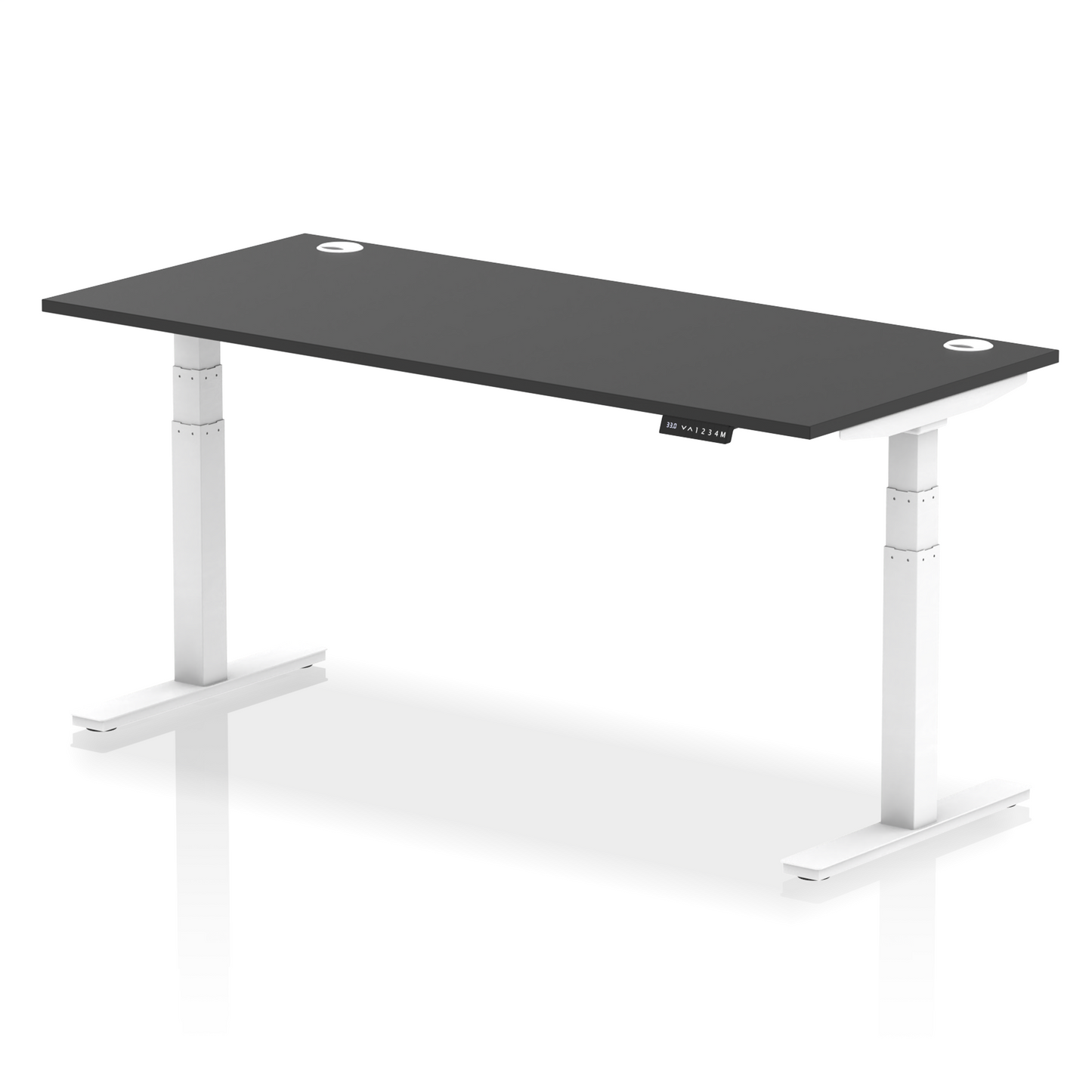 Air Height Adjustable Desk With Cable Ports and Memory Height Settings