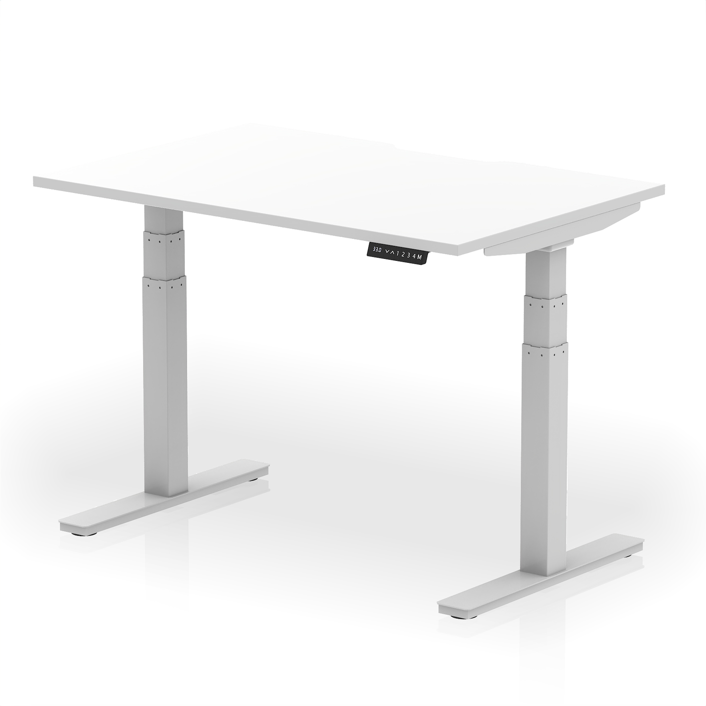 Air Scalloped Edge Height Adjustable Office Desk