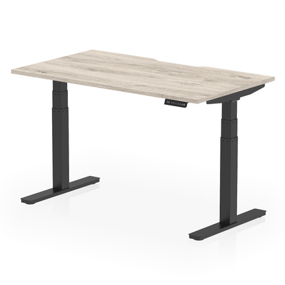 Air Scalloped Edge Height Adjustable Office Desk