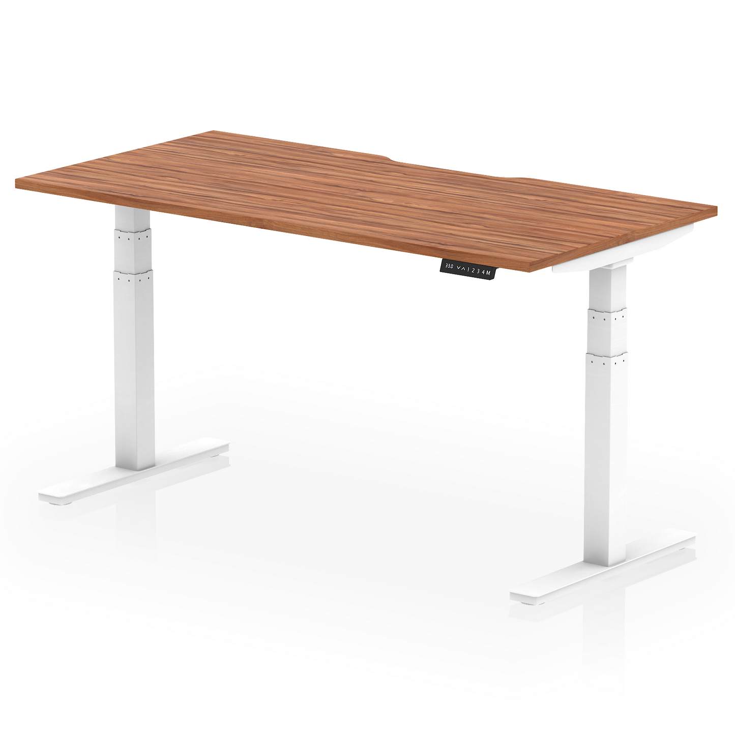 Air Scalloped Edge Height Adjustable Office Desk