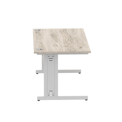 Impulse 1600mm Straight Desk Cable Managed Leg