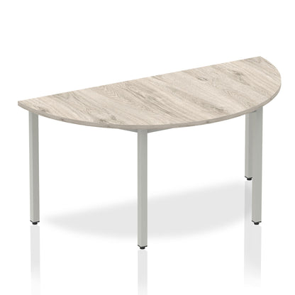 Impulse Semi-Circle Table 1200 Box Frame Leg Silver