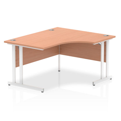 Impulse 1400mm Right Crescent Desk Cantilever Leg