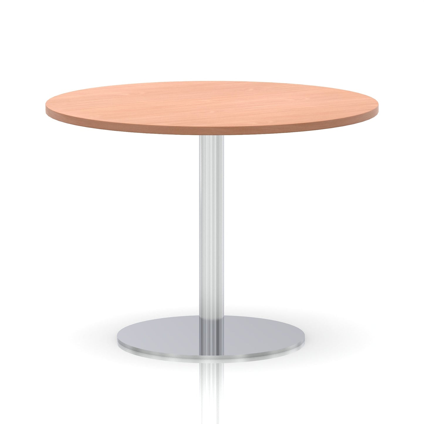 Italia Round Poseur Table Silver Leg