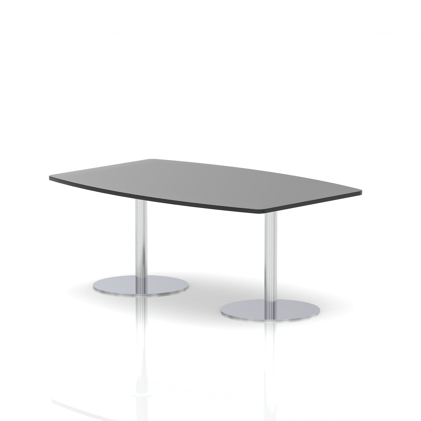 Italia High Gloss Boardroom Table Silver Leg