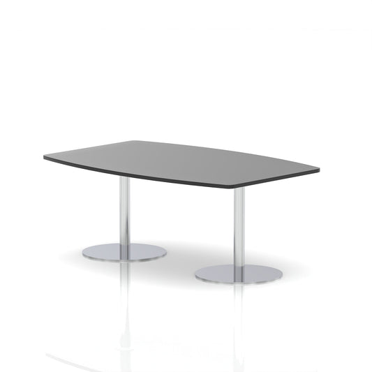 Italia High Gloss Boardroom Table Silver Leg