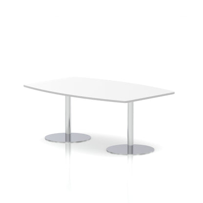 Italia High Gloss Boardroom Table Silver Leg