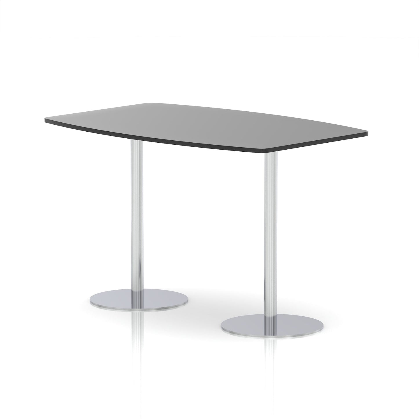 Italia High Gloss Boardroom Table Silver Leg