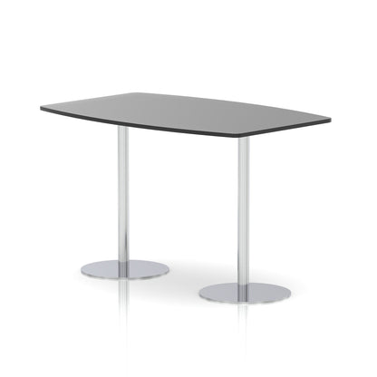 Italia High Gloss Boardroom Table Silver Leg