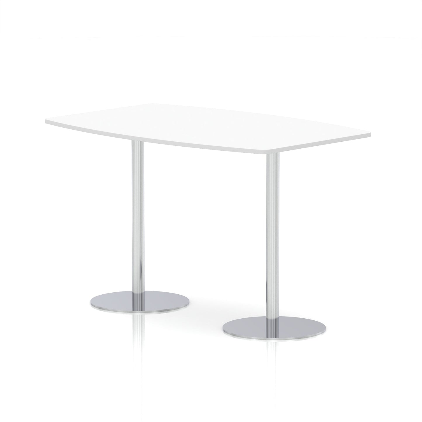 Italia High Gloss Boardroom Table Silver Leg