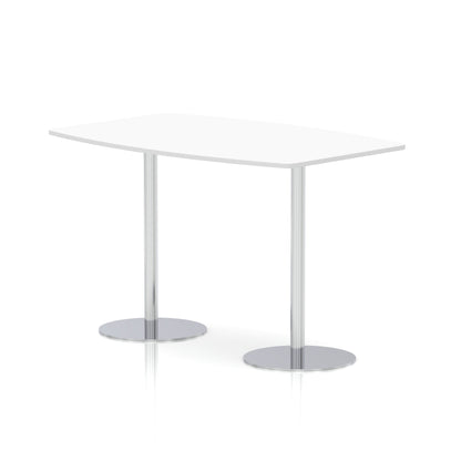 Italia High Gloss Boardroom Table Silver Leg