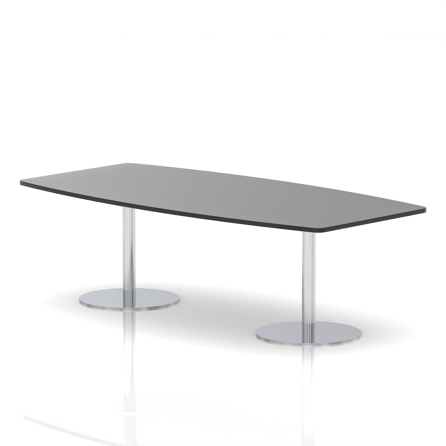 Italia High Gloss Boardroom Table Silver Leg