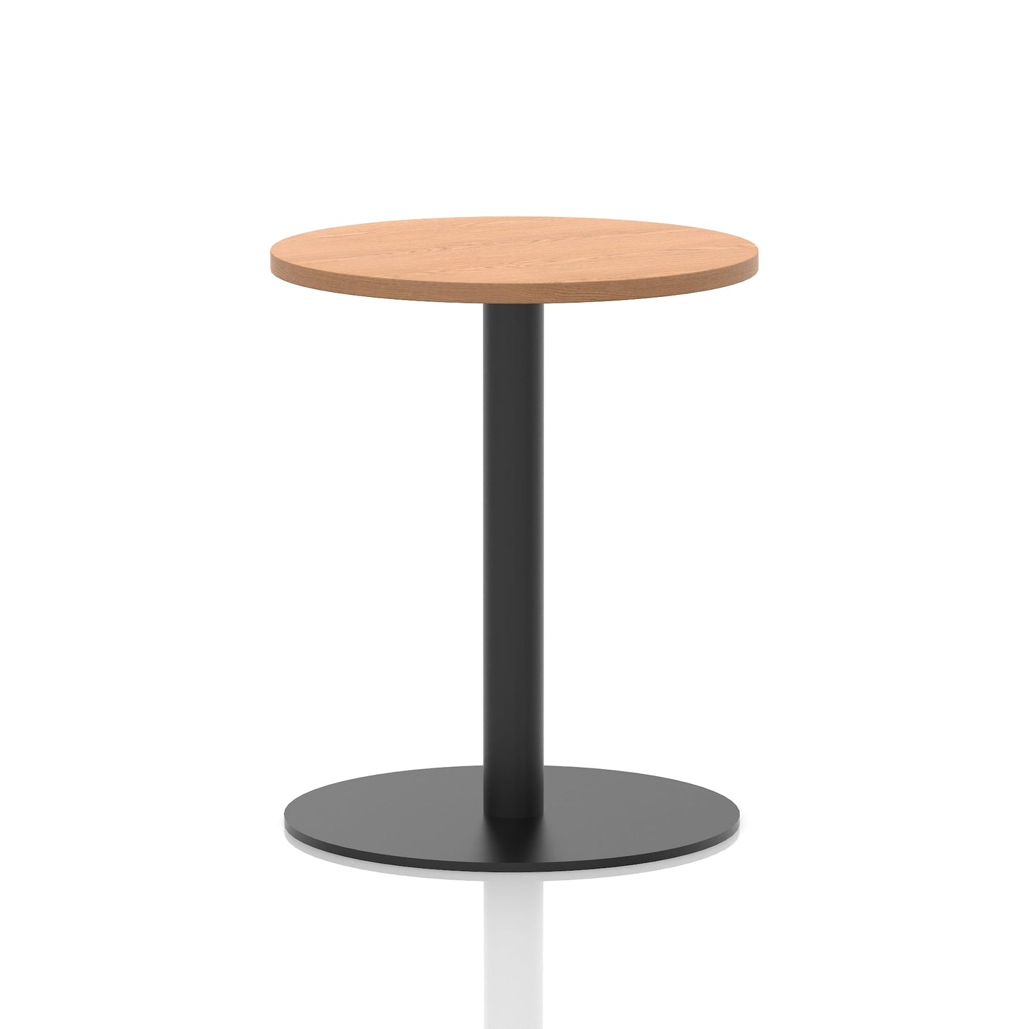 Italia Round Poseur Table Black Leg