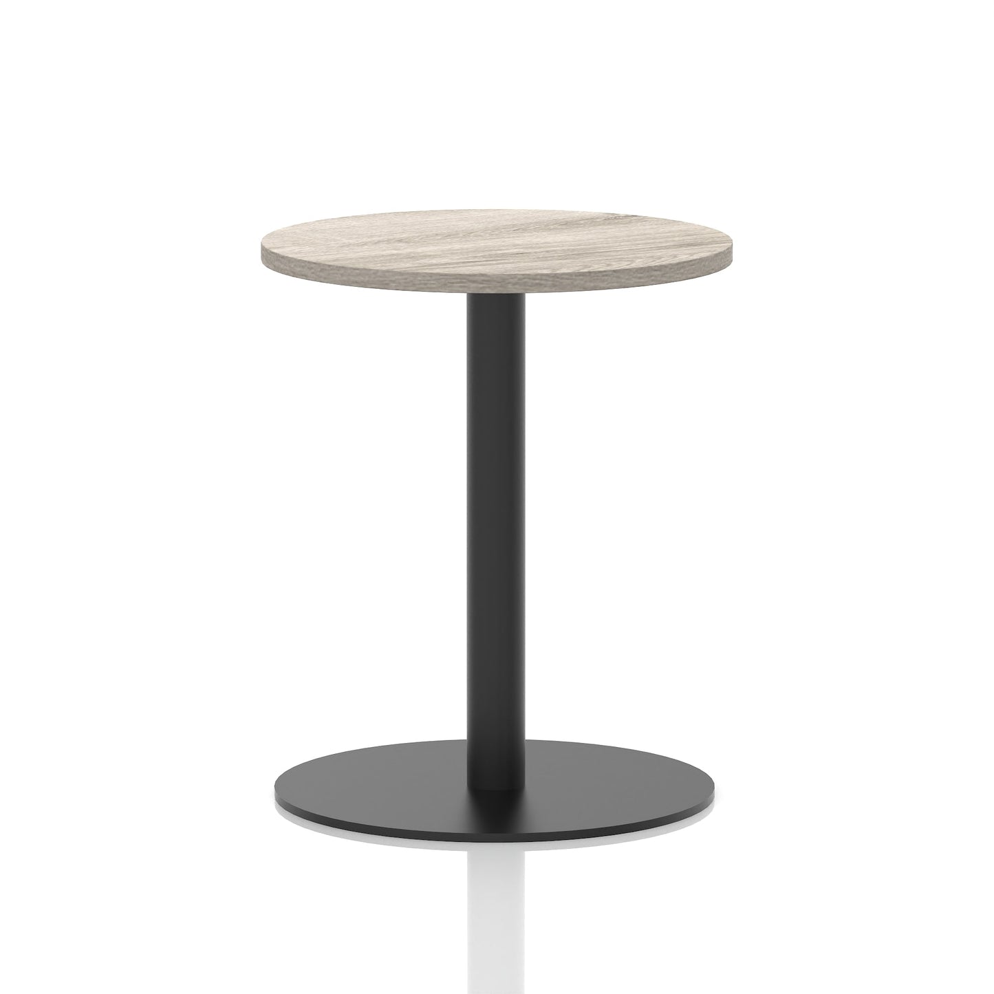 Italia Round Poseur Table Black Leg