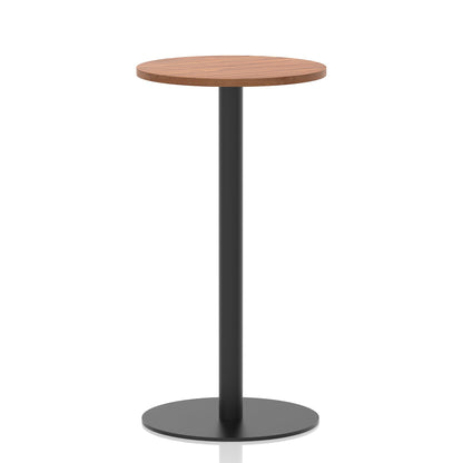 Italia Round Poseur Table Black Leg