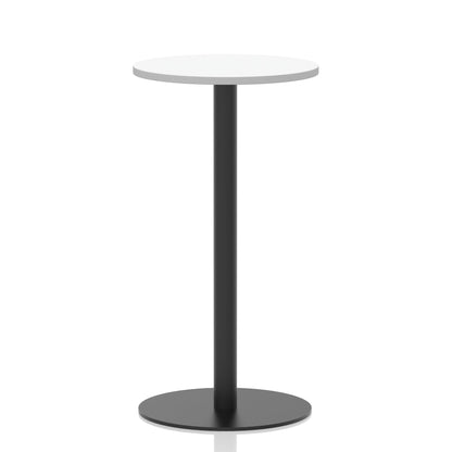 Italia Round Poseur Table Black Leg