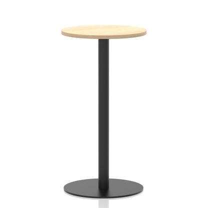 Italia Round Poseur Table Black Leg
