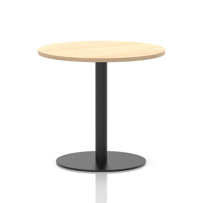 Italia Round Poseur Table Black Leg