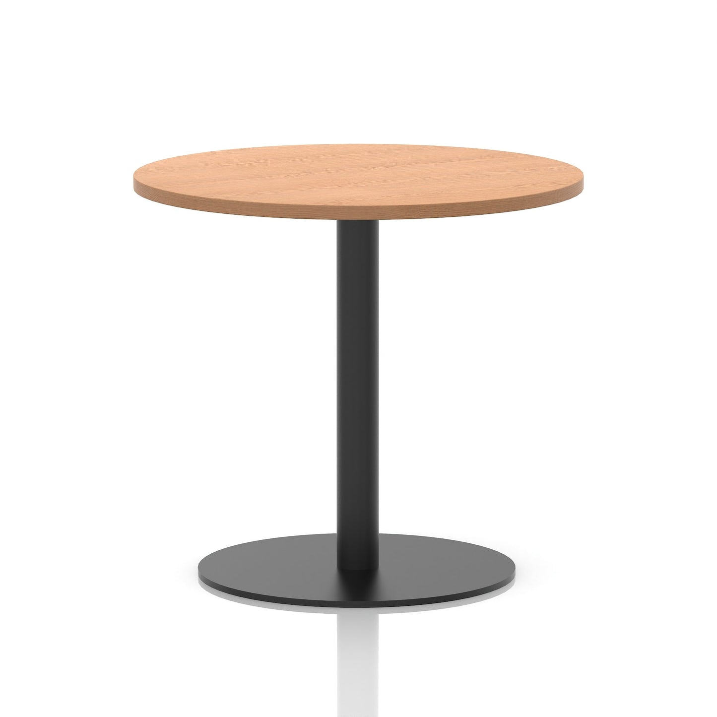 Italia Round Poseur Table Black Leg