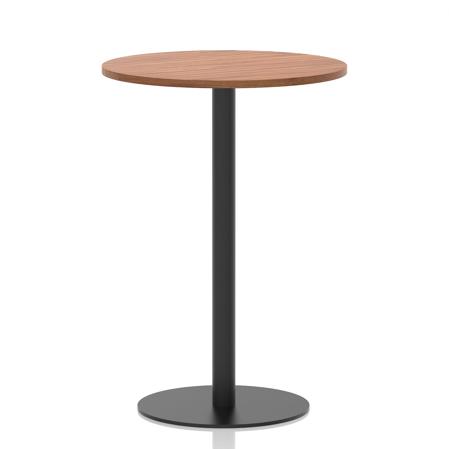 Italia Round Poseur Table Black Leg