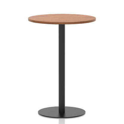 Italia Round Poseur Table Black Leg