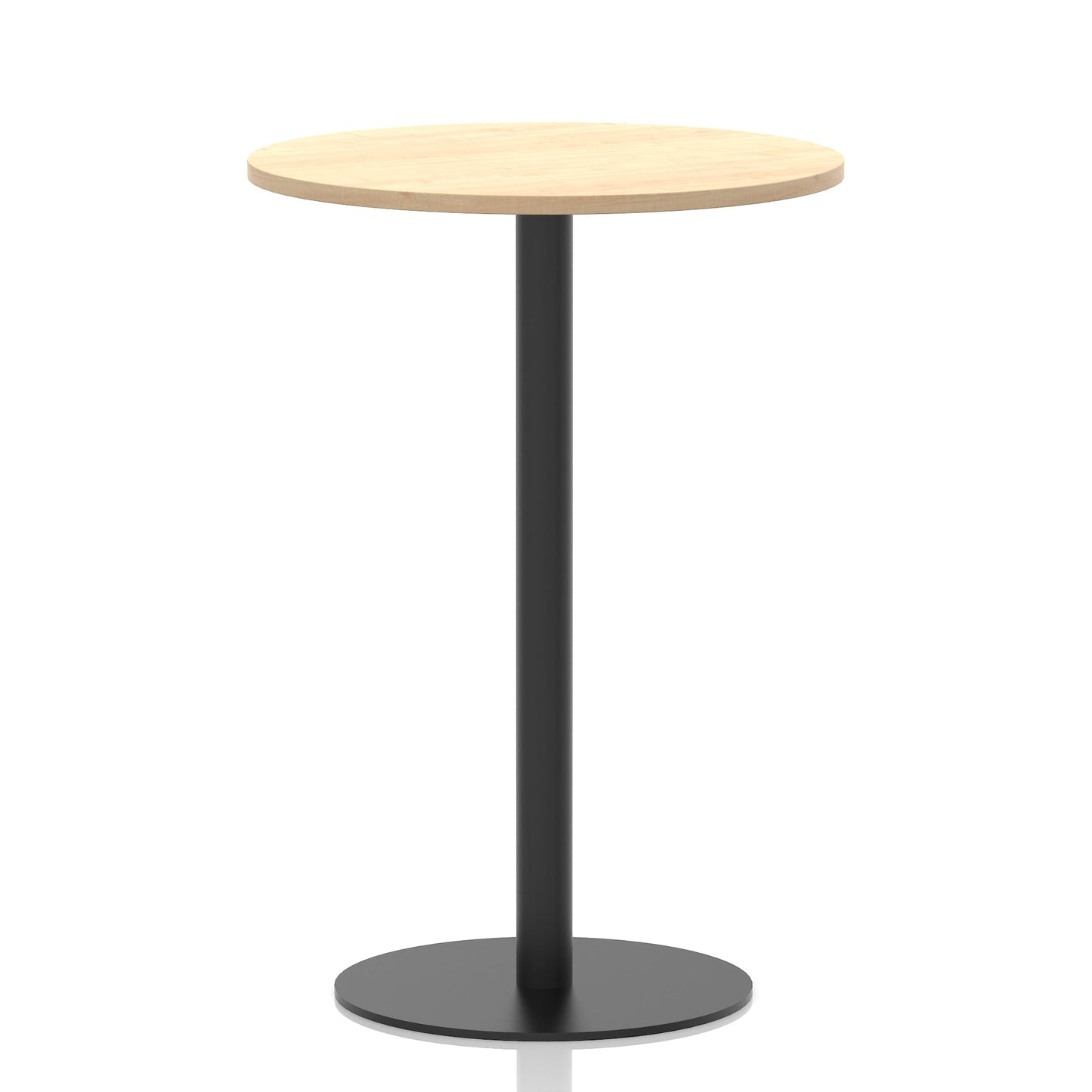 Italia Round Poseur Table Black Leg