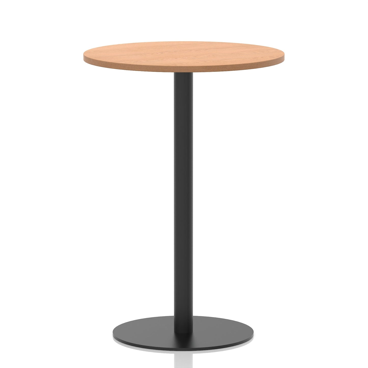 Italia Round Poseur Table Black Leg