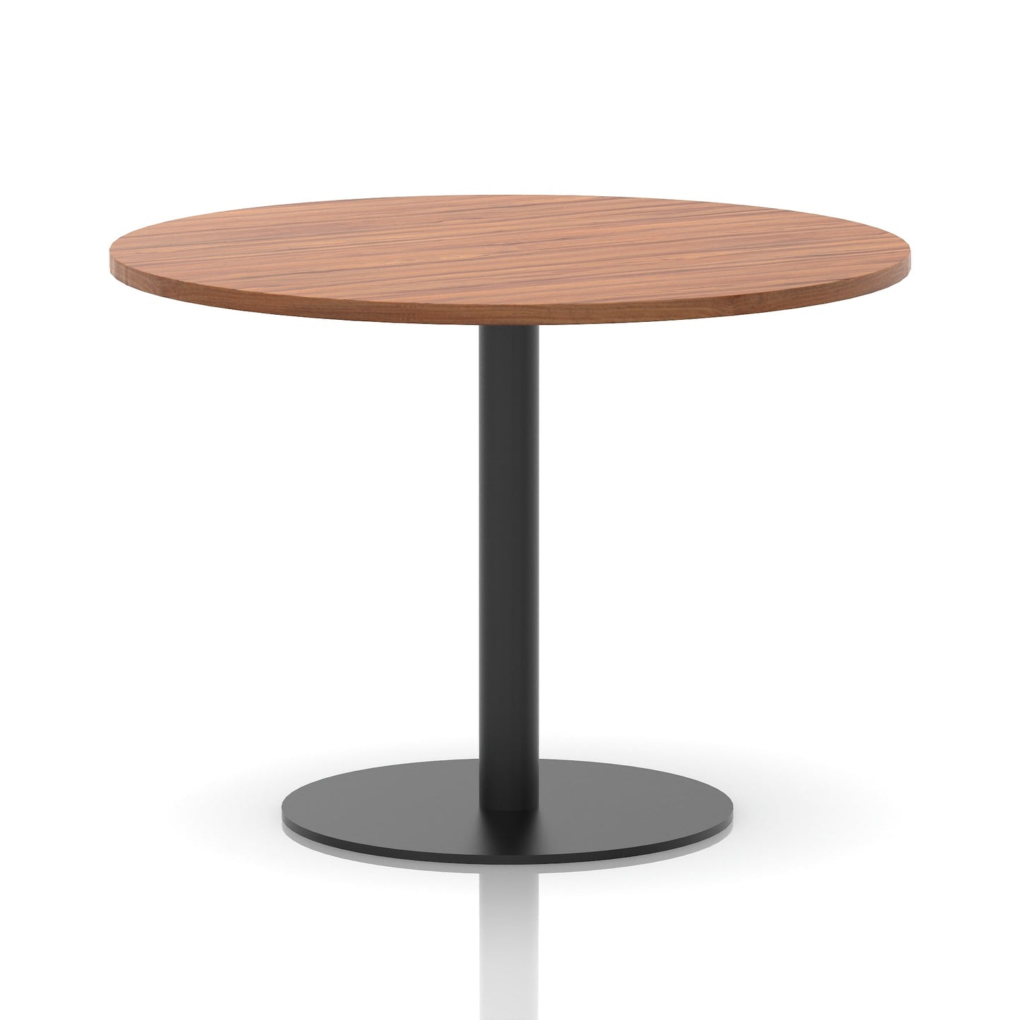 Italia Round Poseur Table Black Leg