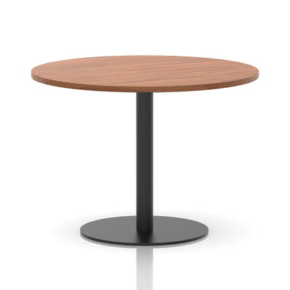 Italia Round Poseur Table Black Leg