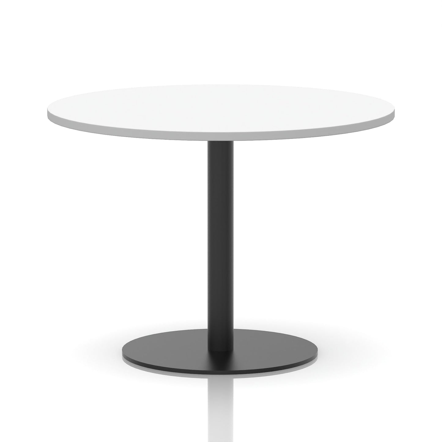 Italia Round Poseur Table Black Leg