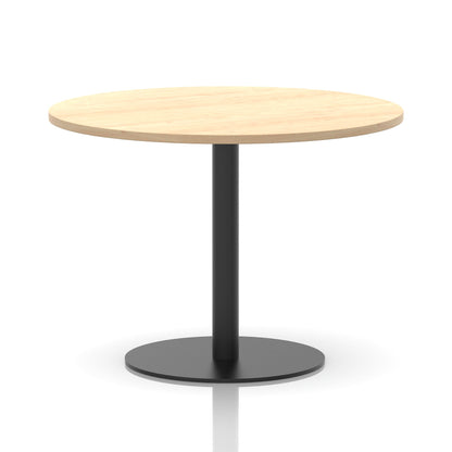 Italia Round Poseur Table Black Leg