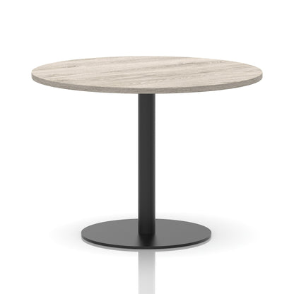 Italia Round Poseur Table Black Leg