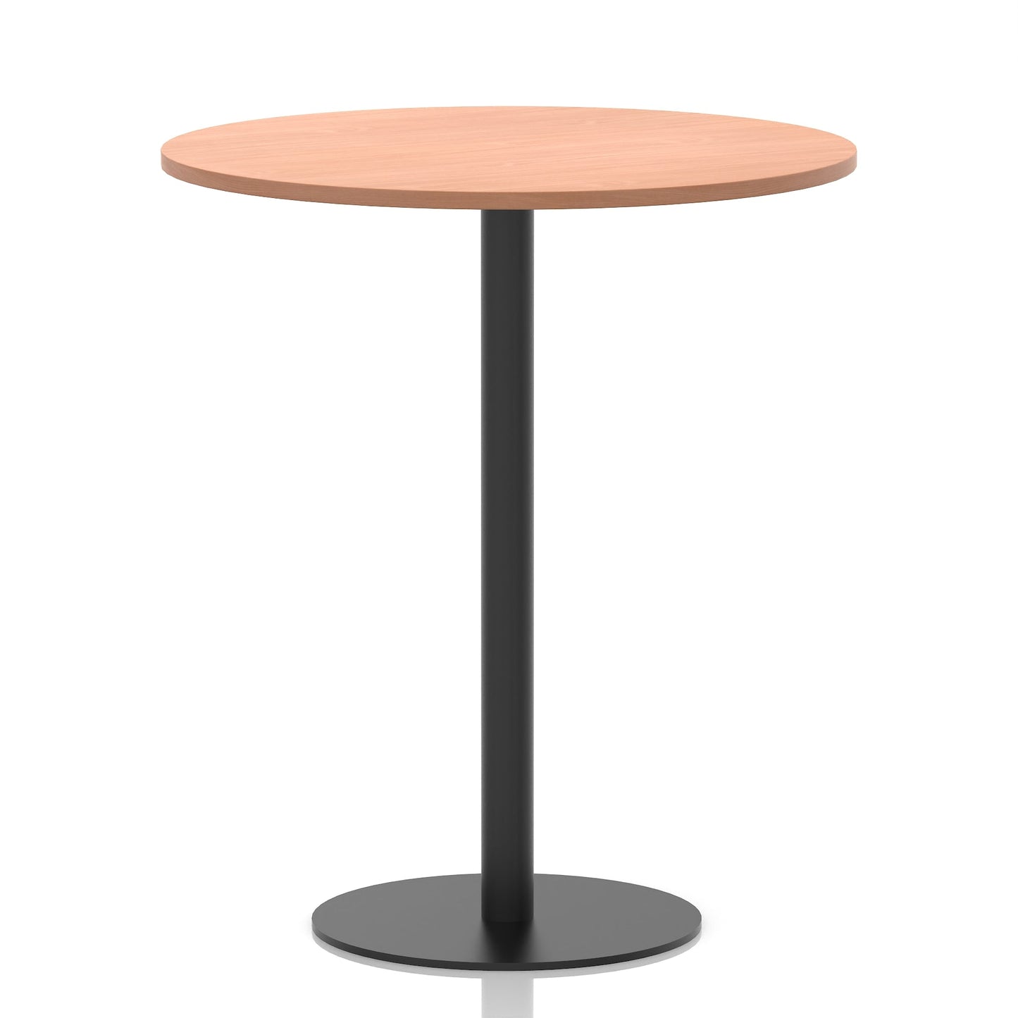 Italia Round Poseur Table Black Leg