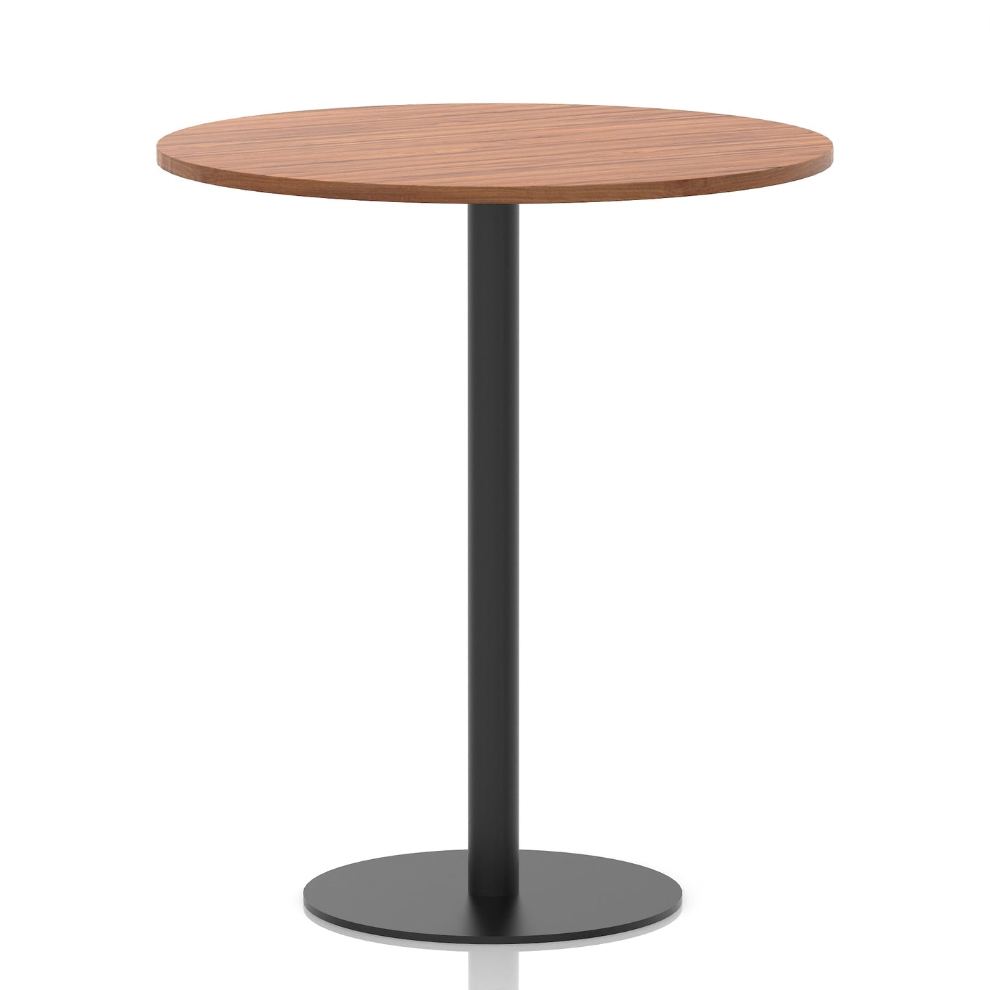 Italia Round Poseur Table Black Leg