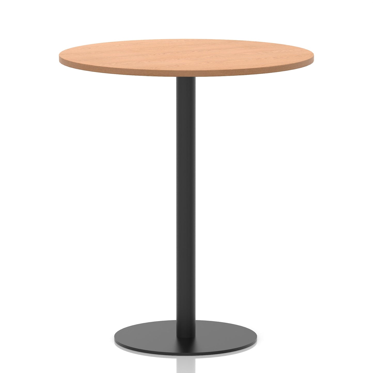 Italia Round Poseur Table Black Leg