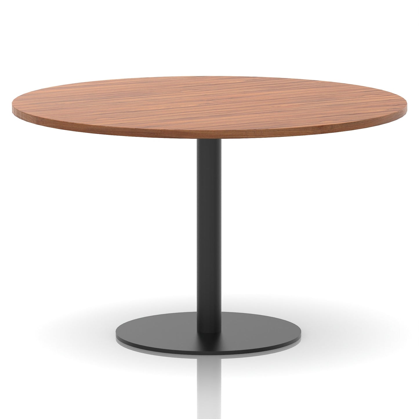Italia Round Poseur Table Black Leg