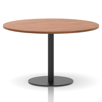 Italia Round Poseur Table Black Leg